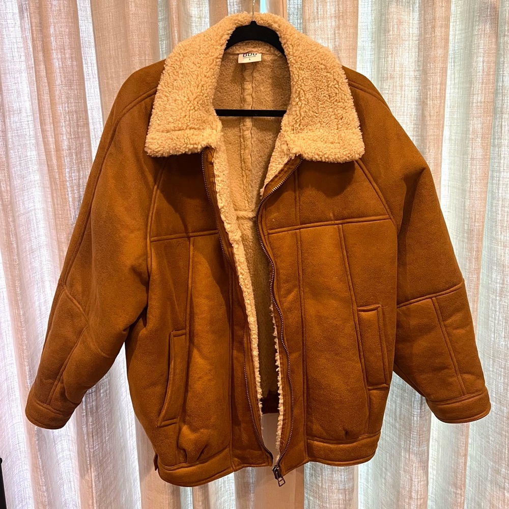BDG Faux Shearling Aviator Jacket